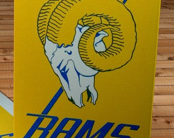1968 Vintage Los Angeles Rams Football Yearbook - Canvas Gallery Wrap