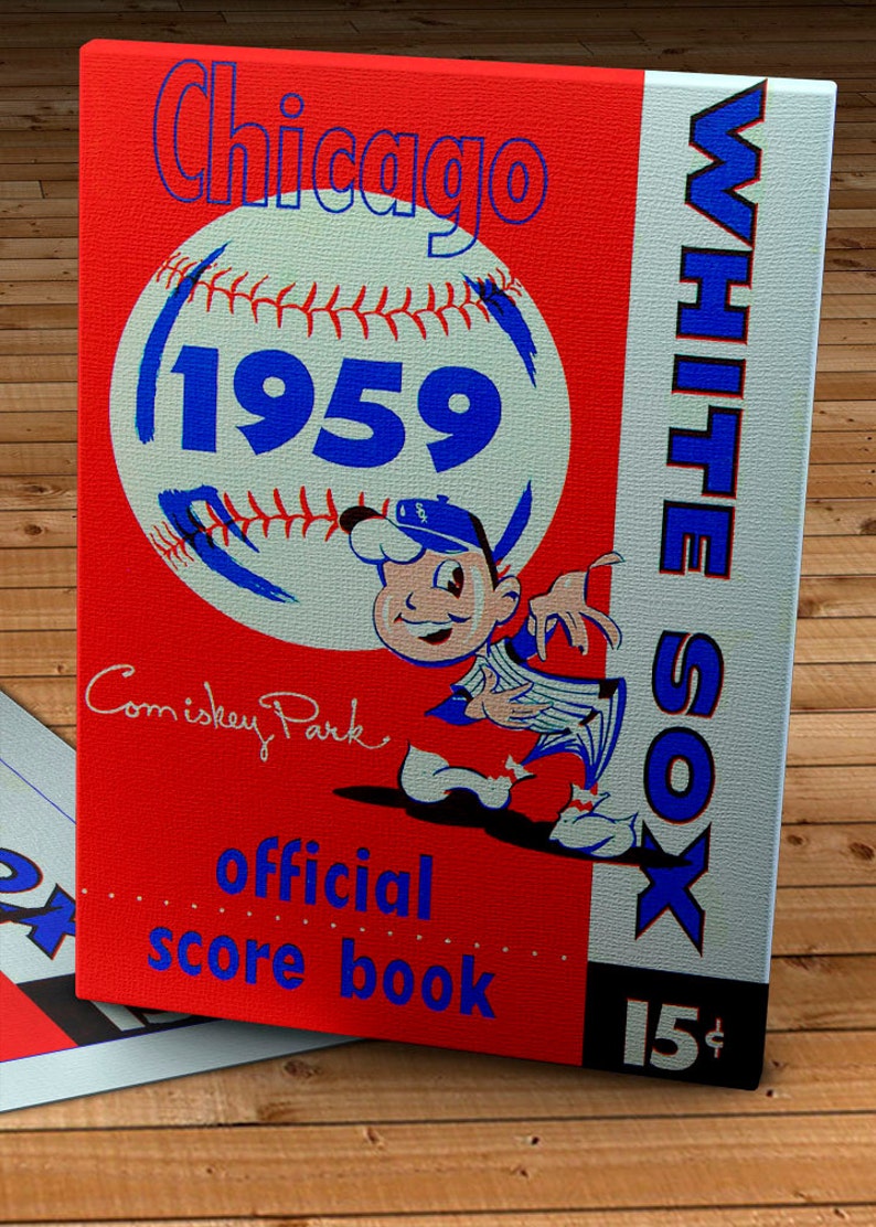 1959 Vintage Chicago White Sox Score Book Canvas Gallery Etsy 1959 vintage chicago white sox score book canvas gallery etsy