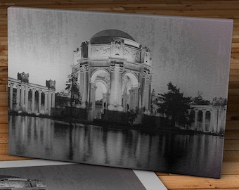 The Palace of Fine Arts - San Francisco, California - Canvas Gallery Wrap - 12 x 20 #FA004