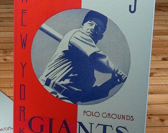 1941 Vintage New York Giants Baseball  Program - Canvas Gallery Wrap