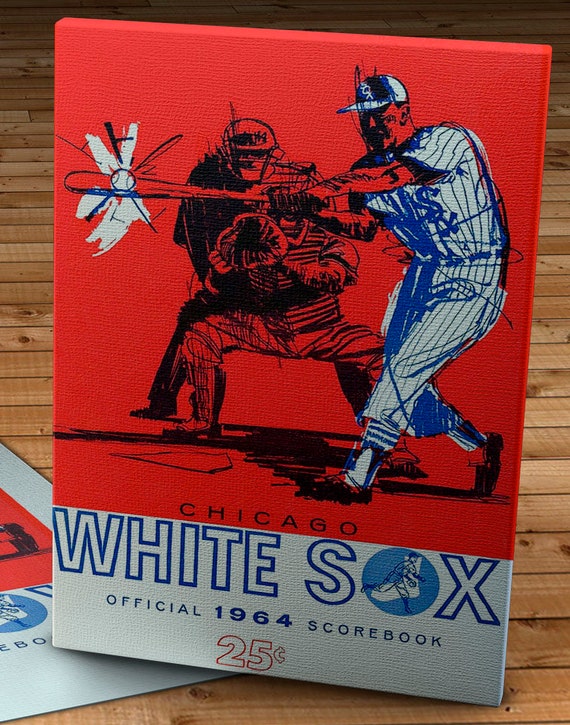 1964 Vintage Chicago White Sox Scorecard Cover Canvas | Etsy