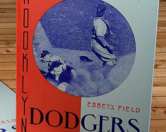 1941 Vintage Brooklyn Dodgers Program - Canvas Gallery Wrap   #BB125