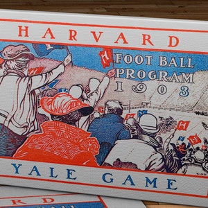 1903 Vintage Harvard - Yale Football Program - Canvas Gallery Wrap