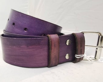 Custom Leather Belt  - vegetable tanned