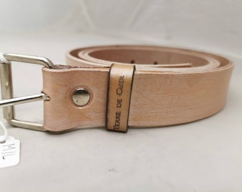 Custom Leather Belt  - vegetable tanned