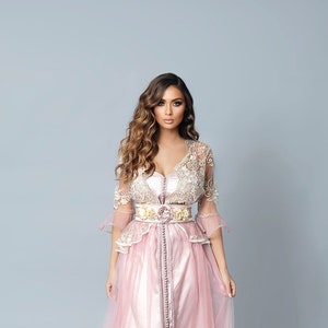 Oriental Morroccan dress kaftan handmade creation fast usa delivery