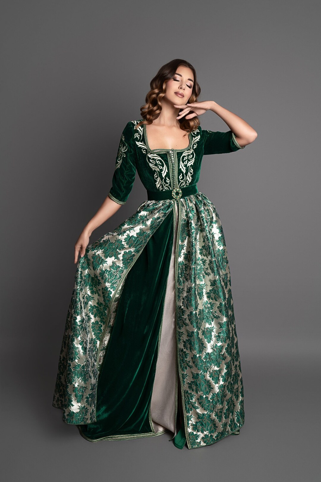 Elegant and Refined Versailles Caftan Dress by Mode Et Caftan Etsy