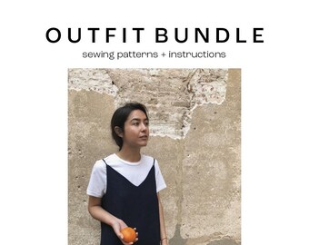 Sewing patterns | Pattern bundle | Outfit bundle | DIY |  pattern + tutorial | PDF pattern |  Easy pattern | Sewing tutorial