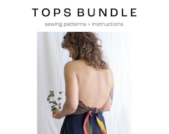 Pattern bundle | Sewing pattern | DIY |  pattern + tutorial | PDF pattern |  Easy pattern | Sewing tutorial | Summer tops