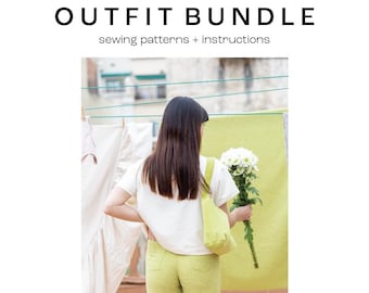 Sewing pattern | Pattern bundle | sewing pattern | DIY |  pattern + tutorial | PDF pattern |  Easy pattern | Sewing tutorial | outfit bundle