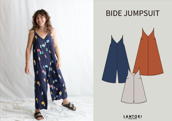 The Del jumpsuit sewing pattern by Seamwork