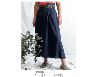 Sewing pattern | Stylish sewing patterns | Wrap skirt pattern | PDF File | Mini skirt pattern | Easy to sew | Sewing tutorial