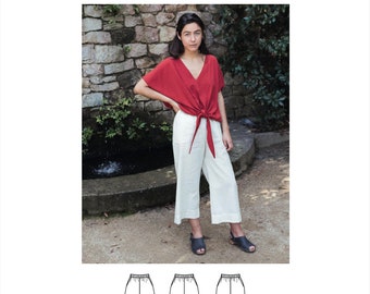 Sewing pattern | Woman pants | DIY | Pattern tutorial | PDF file | Woman pants | Easy to sew | Shorts pattern | Sewing tutorial