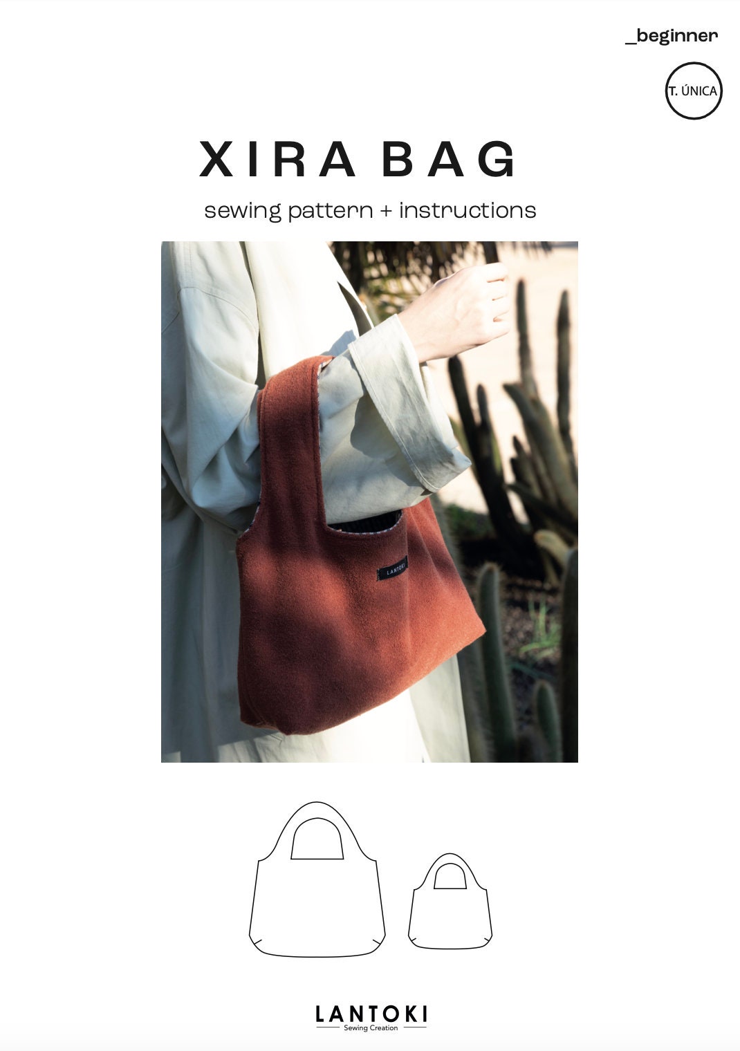 Reversible Bag Sewing Pattern – 2 Sizes (Mini & Maxi) – Fully Lined and Beginner Friendly