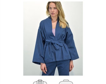 Sewing pattern | kimono | sewing beginners | DIY | pattern + tutorial | PDF pattern | Easy pattern | Sewing tutorial | Women's patterns