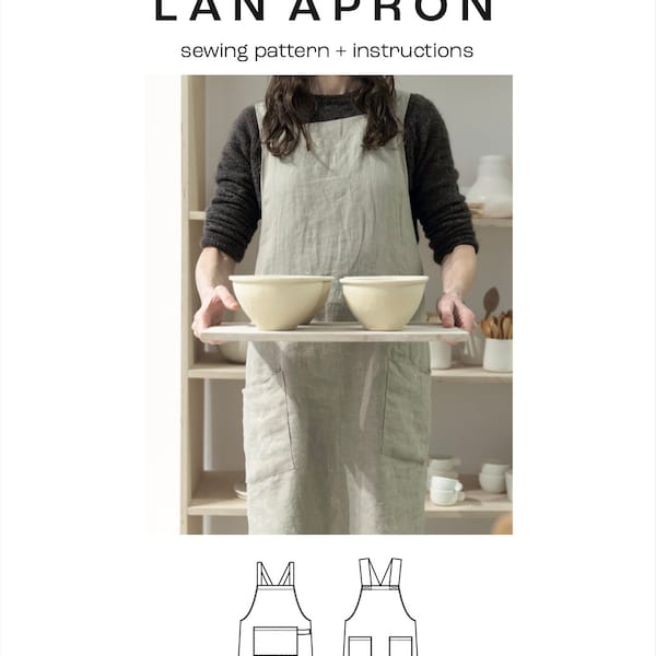 Sewing pattern | Apron sewing pattern | PDF pattern | Easy to sew | Sewing tutorial