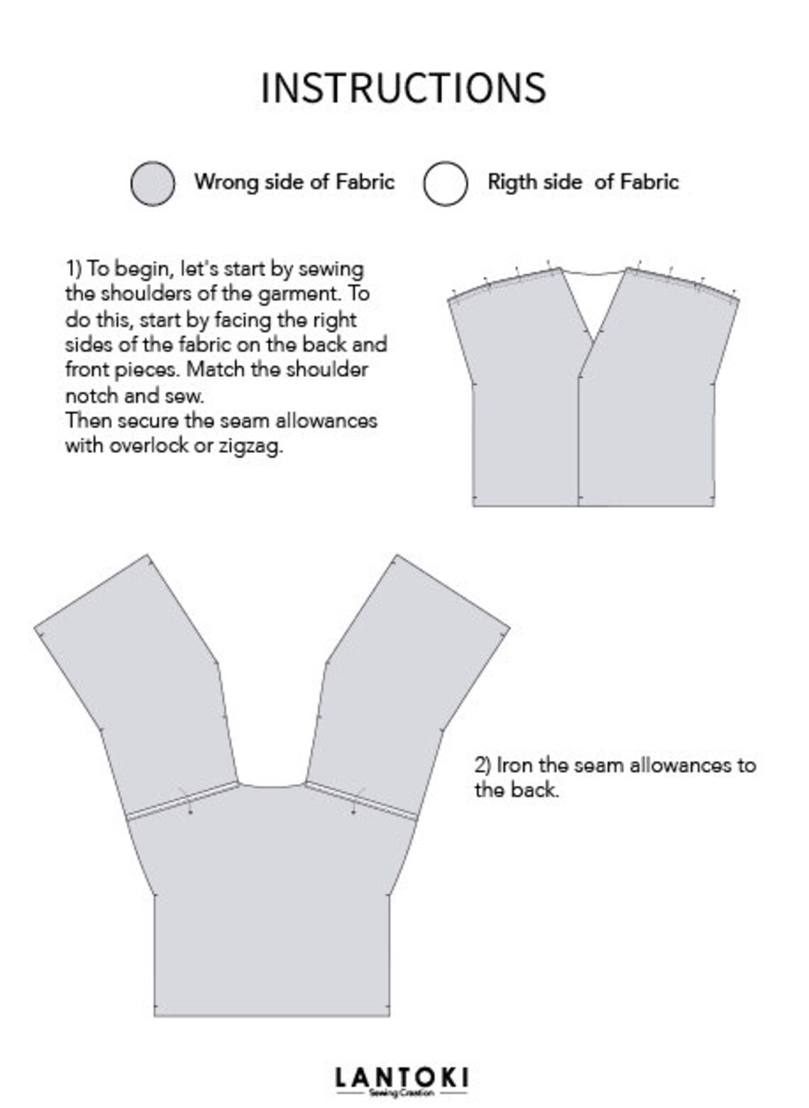 Sewing Pattern Top Pattern PDF File Dress Pattern Easy | Etsy