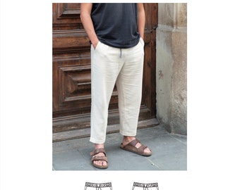 Men’s Relaxed Fit Pants & Shorts Sewing Pattern PDF – Easy for Beginners – Instant Download