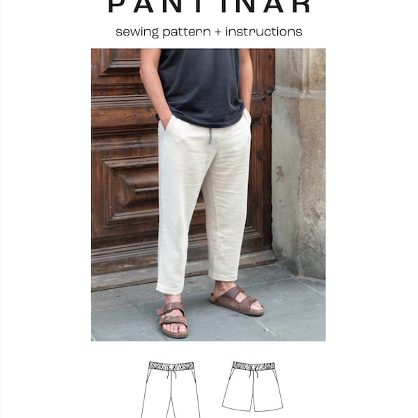 Menswear Sewing pattern | menswear trousers | DIY | pattern tutorial | PDF pattern | Easy sewing | mens clothing patterns | Sewing tutorial