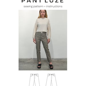 Women’s Jeans Sewing Pattern PDF – 2 Styles Included: Skinny Fit & Wide Leg – Beginner Friendly