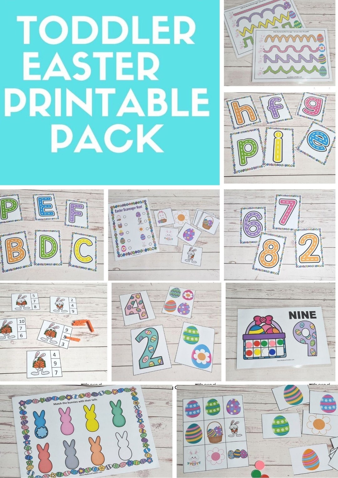 Toddler Easter Busy Book Printable Pack - Etsy
