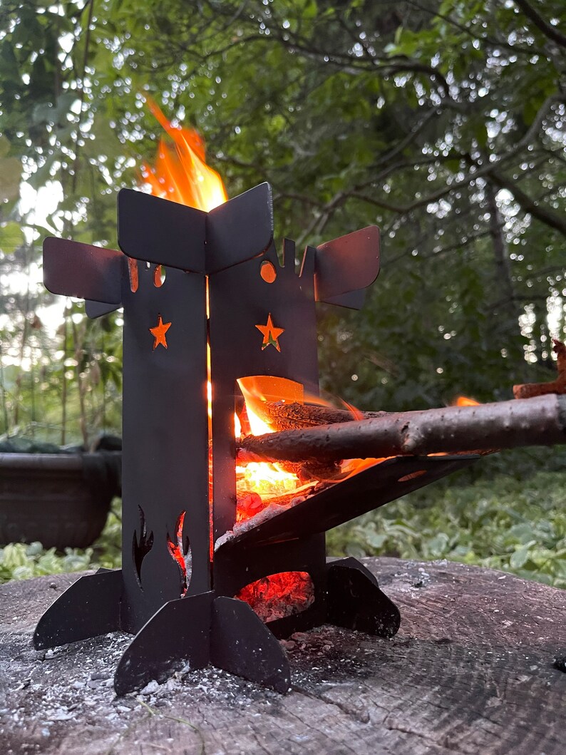 Collapsible Twig Stove. Rocket Stove. Backpacking Survival Etsy Canada