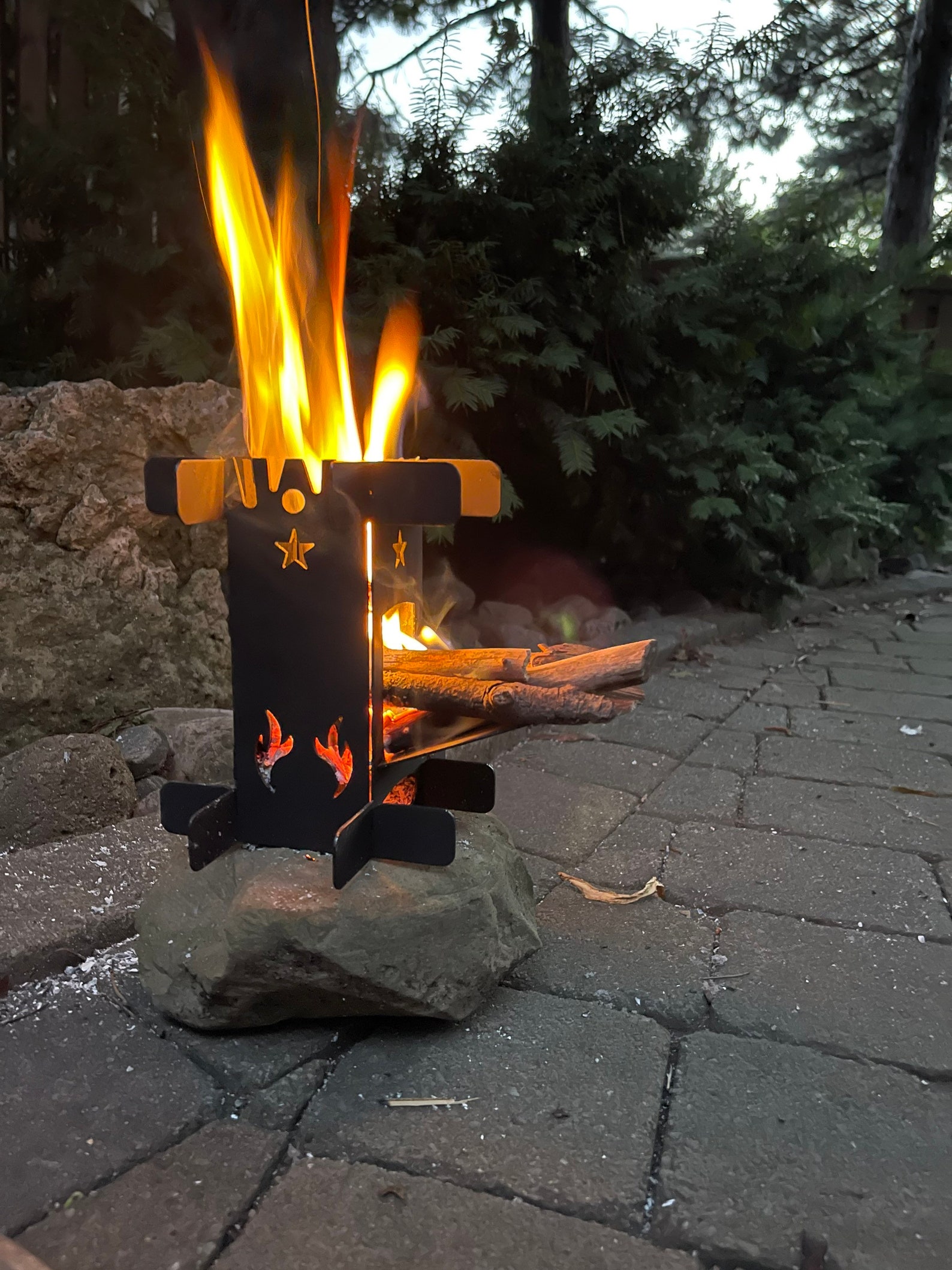 Collapsible Twig Stove. Rocket Stove. Backpacking Survival Etsy Canada
