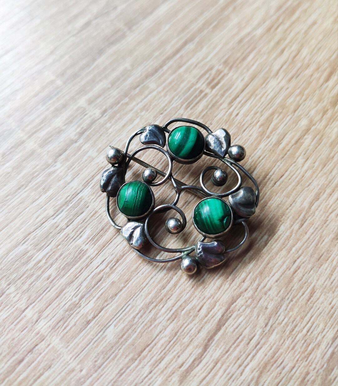 Broche Vintage En Argent - Années 20-30 - Occasion - Bijou Ancien