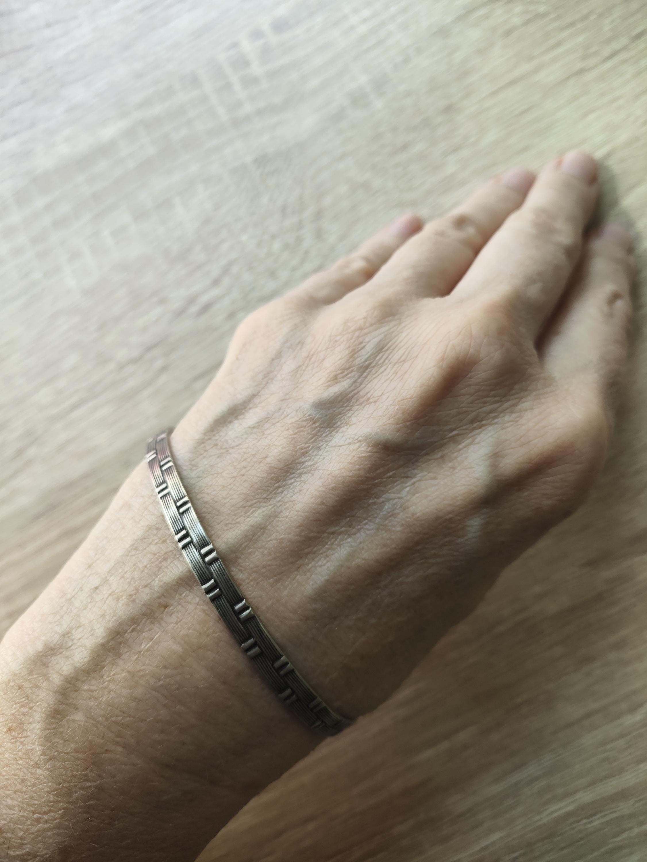 Warmet Agmet Vintage Modernist Mid Century Poland 800 Silver Geometric Bracelet