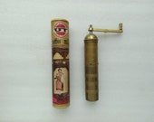 Vintage Coffee Pepper Grinder Mill Metal Hand Albania 1973 39 s w Original Box