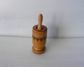 Vintage Handmade Wooden Mortar and Pestle Decorative Herb Crusher Primitive Herb Grinder Kitchen Decor