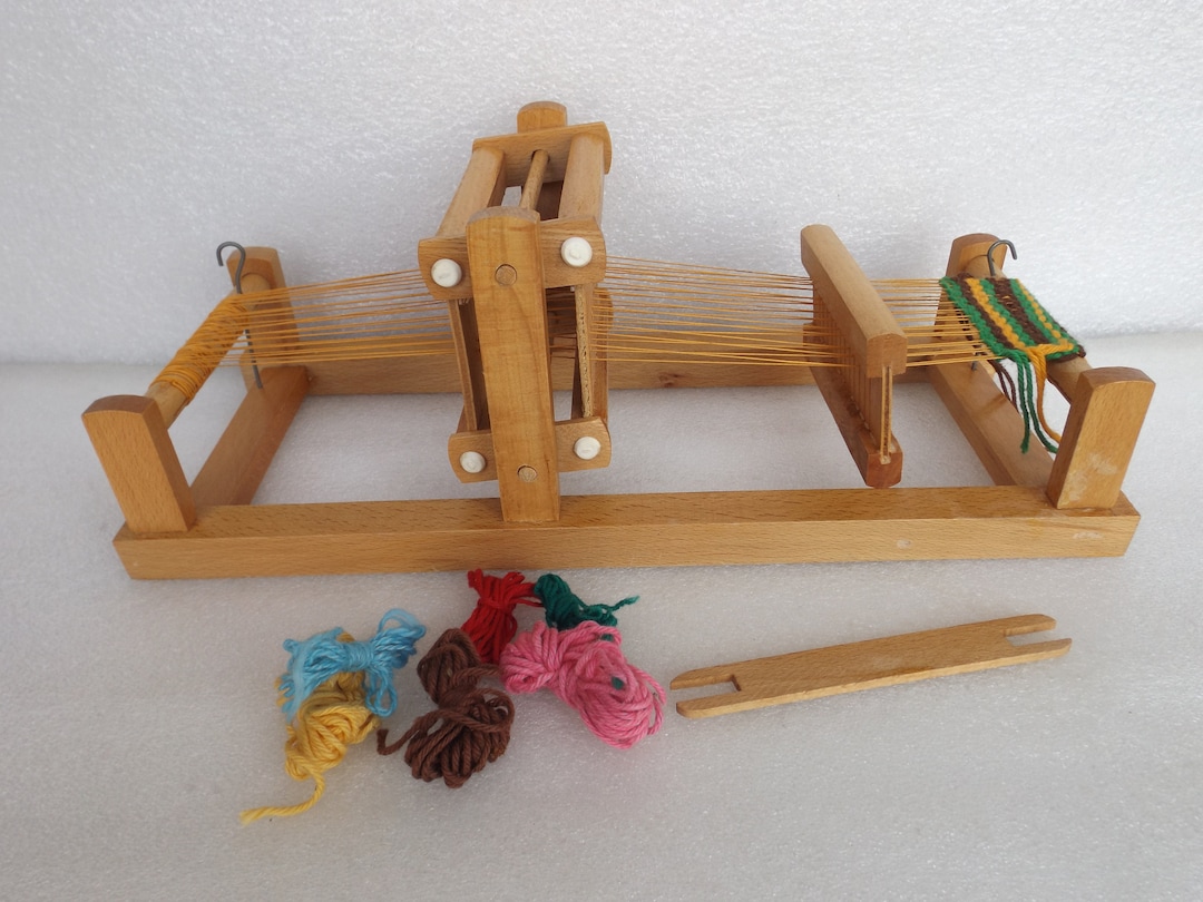 Weaving Loom vintage Small Weaving Loom Toy Weaving Loom Etsy