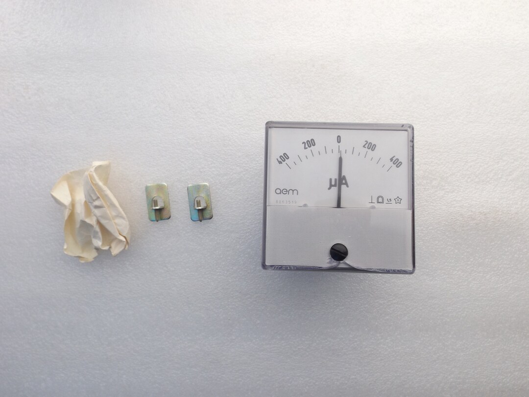 DC 400-0-400ua Analog Panel Micro Ampere Meter System , Meter Ampere ...