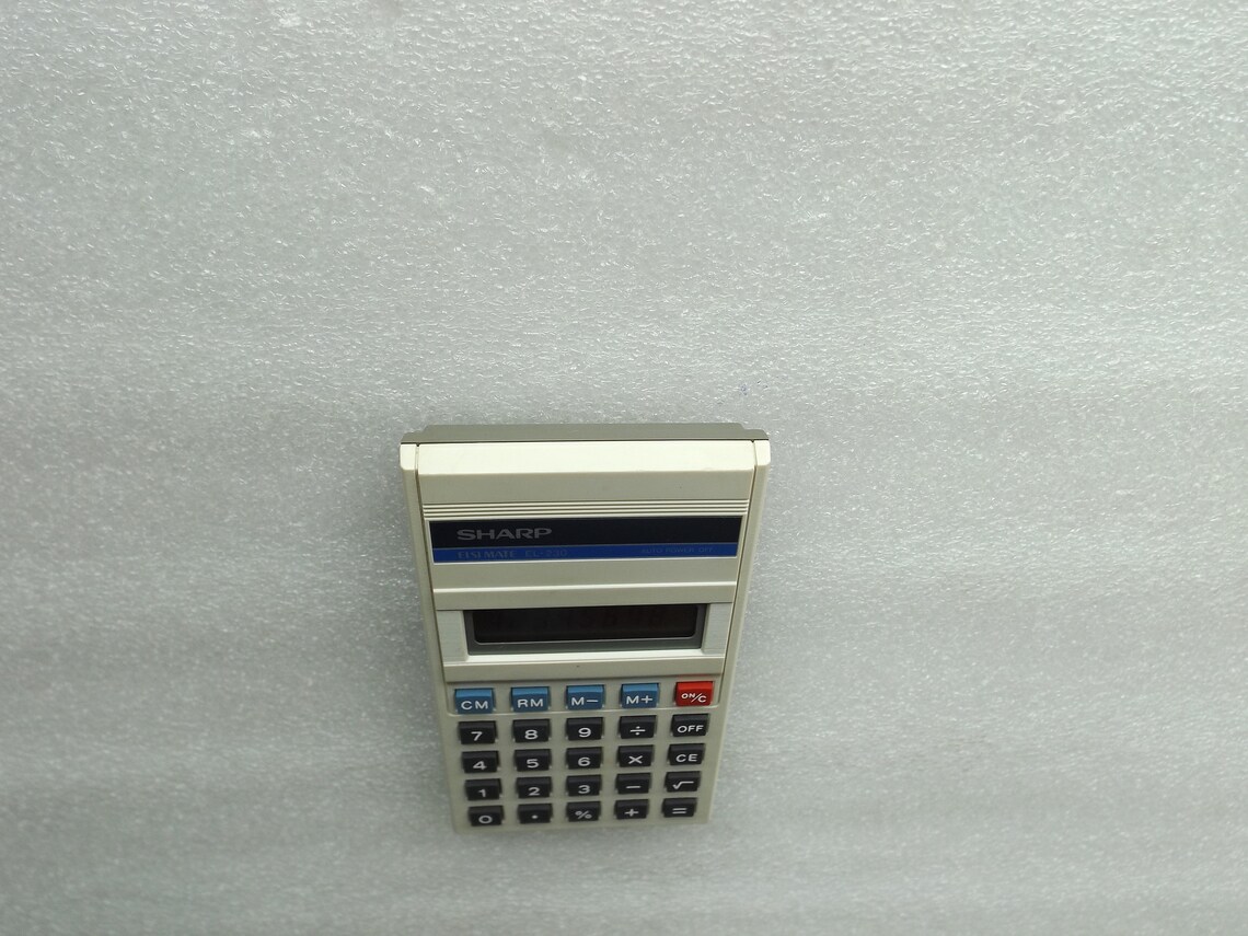 Vintage Japan Calculator Sharp ELSIMATE EL230 / Working Etsy