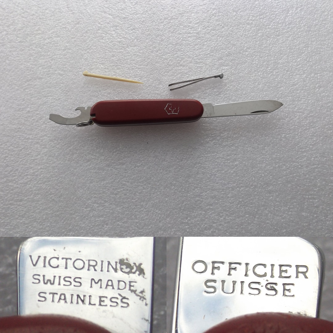 Vintage Victorinox Swiss Made Stainless Officer Suisse - Etsy