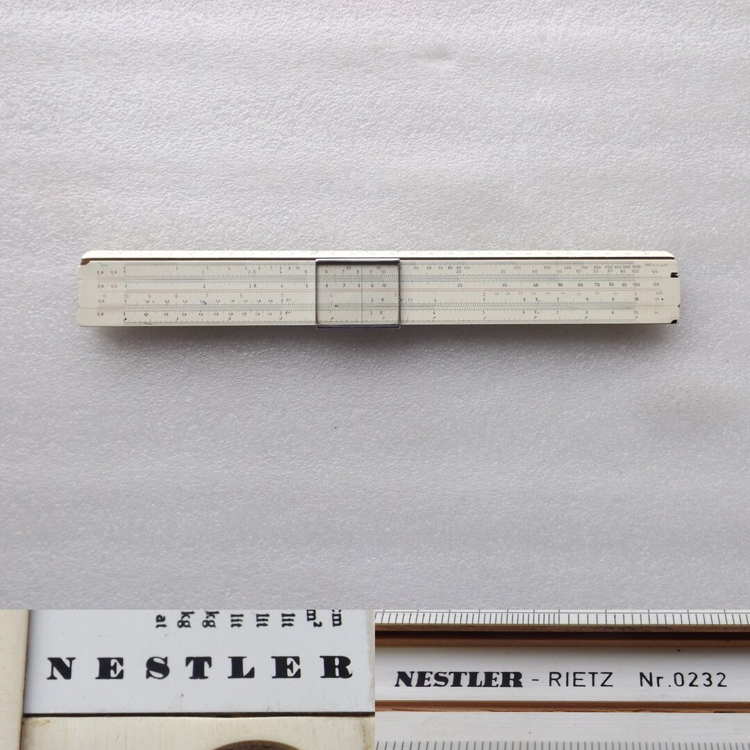 Vintage Slide Rule NESTLER Nr.0232 Germany Etsy