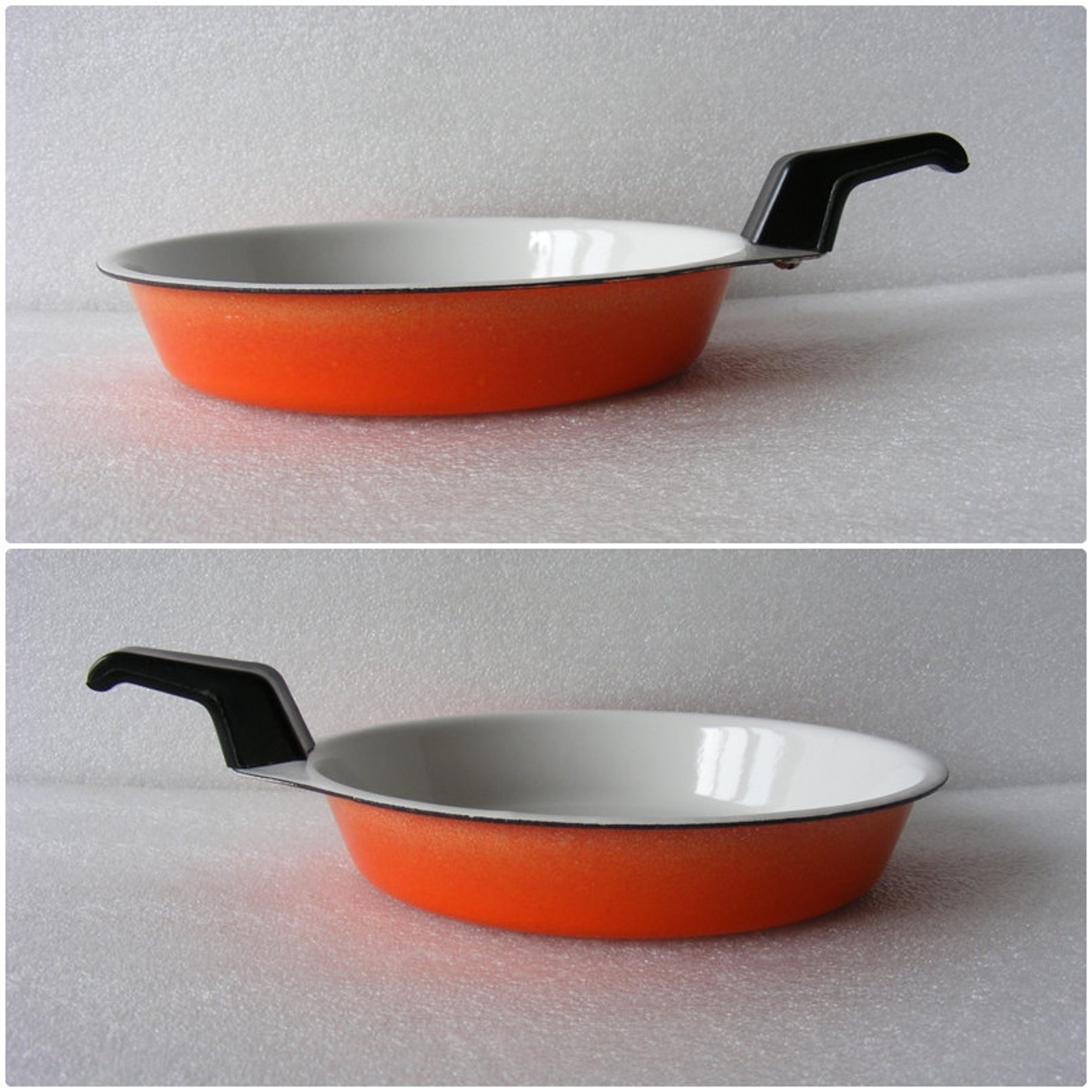 Enamel Pan Enamel Skilletcookware Frying Panretro Etsy