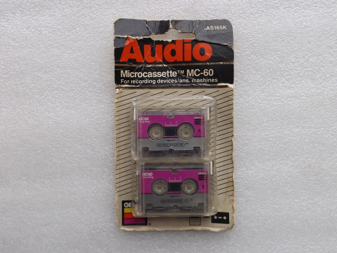 Vintage Audio MC60 Microcassette AS165K / 1 Pack / 2 Total Tapes
