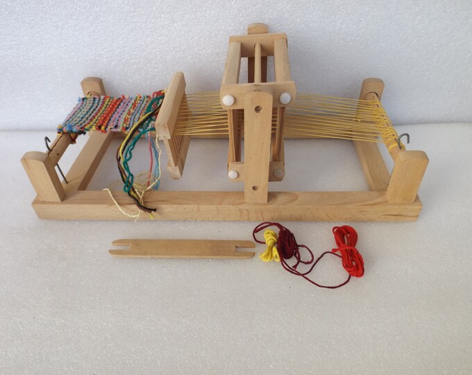 Weaving Loom, Vintage Small Weaving Loom, Toy Weaving Loom, Child