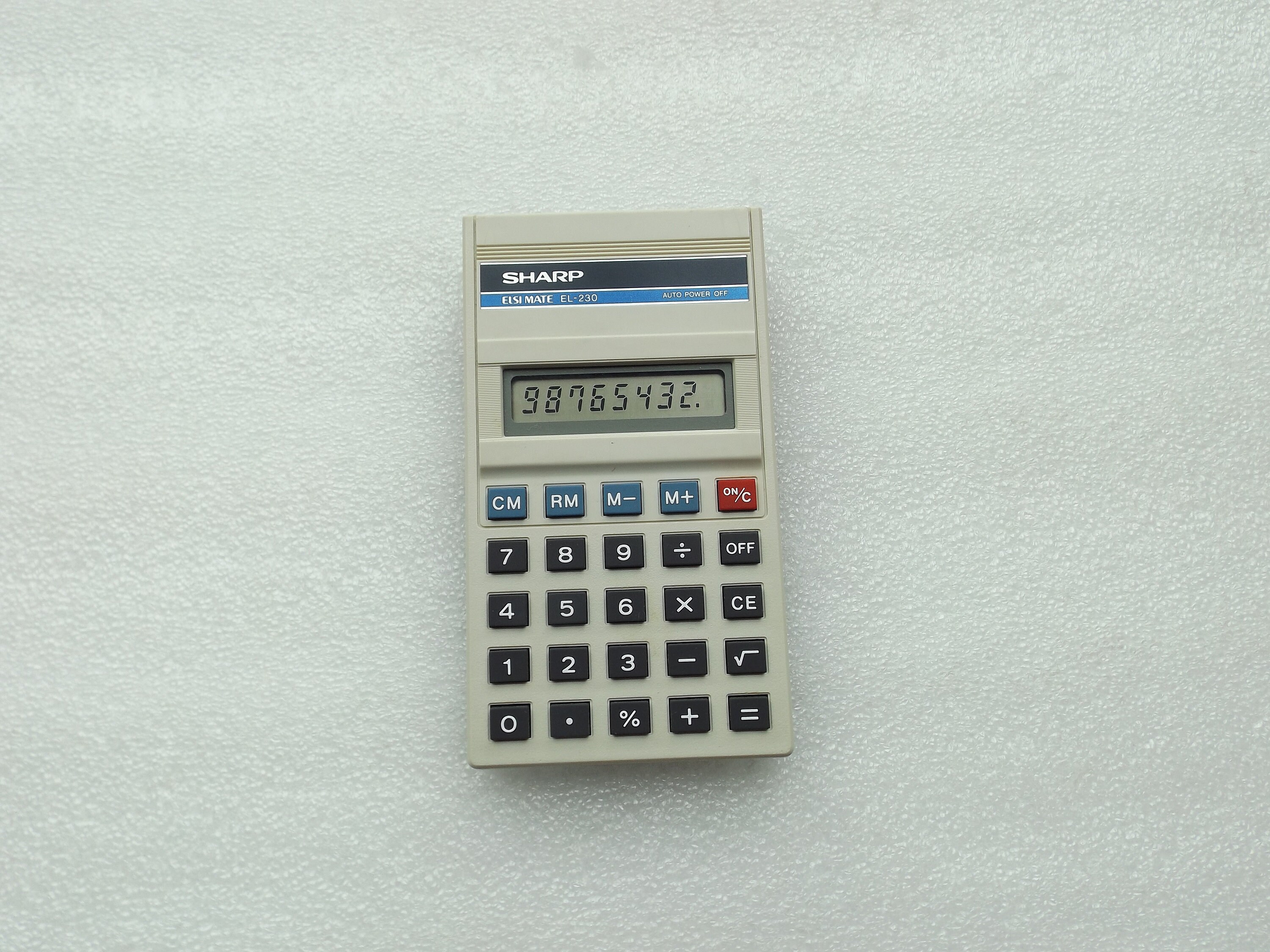 Vintage Japan Calculator Sharp ELSIMATE EL230 / Working Etsy