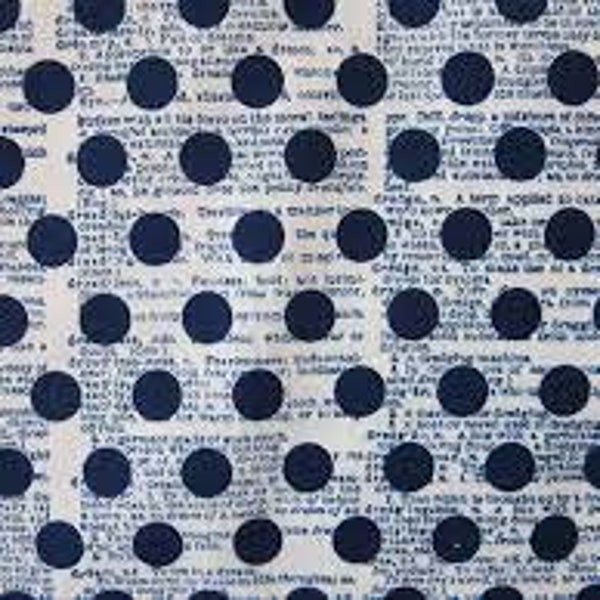 Riley Blake fabric Lost and found America C5982 Navy. %100 Color Quality Cotton by Fat 1/4 Yd and YARDAGES X