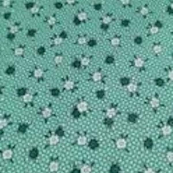 Washington Street fabric Toy Chest Florals 414 T Teal with flowers. %100 Color Quality Cotton by Fat 1/4 Yd and YARDAGES  X