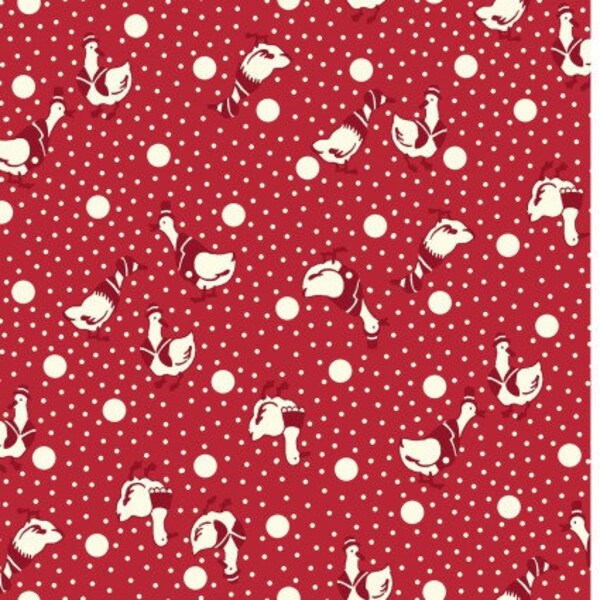 Washington street fabric Toy Box Miniatures 26749 Co Red. %100 Color Quality Cotton by Fat 1/4 Yd and YARDAGES   X