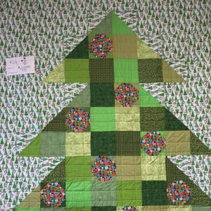 Jolly Christmas Tree Quilt Kit Fa La La Top, Binding and Pattern ...
