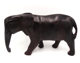 Elephant Ebony, Ebony Charm, Collectible Ebony, Majestic, Present For, Home Décor, Collectible, Wood Elephant, Figurines, Mum Gift