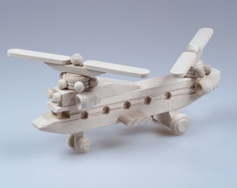 Helicopter made from wood, wooden toy, kid, educate, learn, moving propeller, child toy, toddler toy, creative, wood toy, build, play, fun