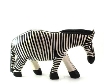 Zebra from wood, Figurine, Ornament, Collectible, Black White, Wooden Zebra, Home Décor, Wood Sculptures, Africa, Sister Gift Idea, Safari
