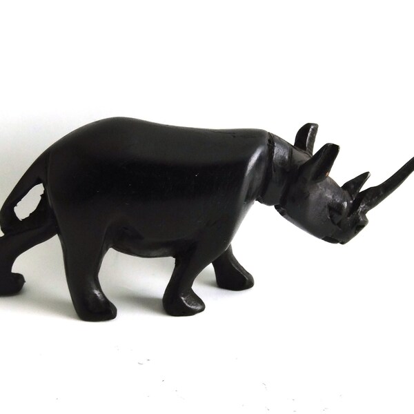 Handcrafted African Antelope Wood Bokkie Head Sculpture