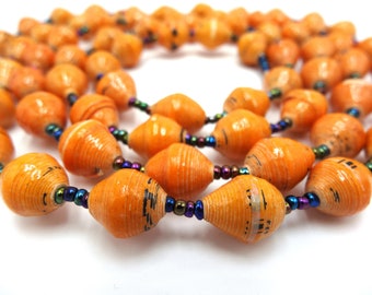 Jungle Necklace, Craft Necklace, Jewelry Necklace, Environment Friendly Jewelry, Craft Necklace, Bead Necklace, African Fashion