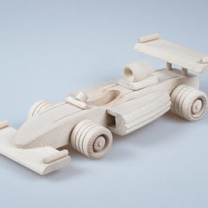 Car Wooden Toy, Child, Kids Toy, Racing Car, Gift For Kids, Formula 1, Gift idea for Boy, Push Along Car, Eco Friendly, Push and Pull Toys image 1